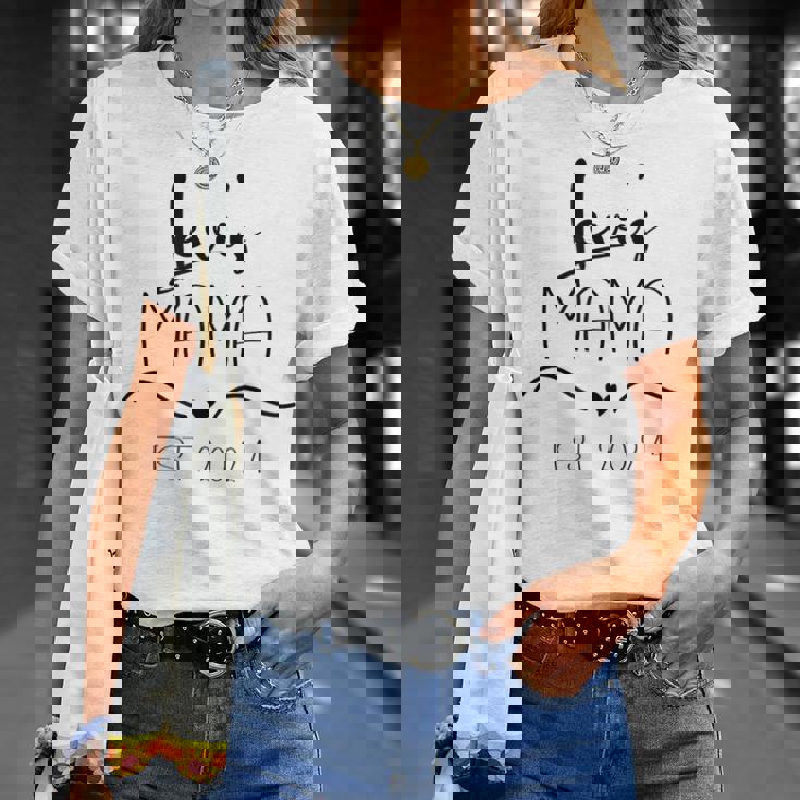 母の日 リーバイス Mama Est 2024 かわいい シンプル ミニマル Tシャツ 彼女への贈り物