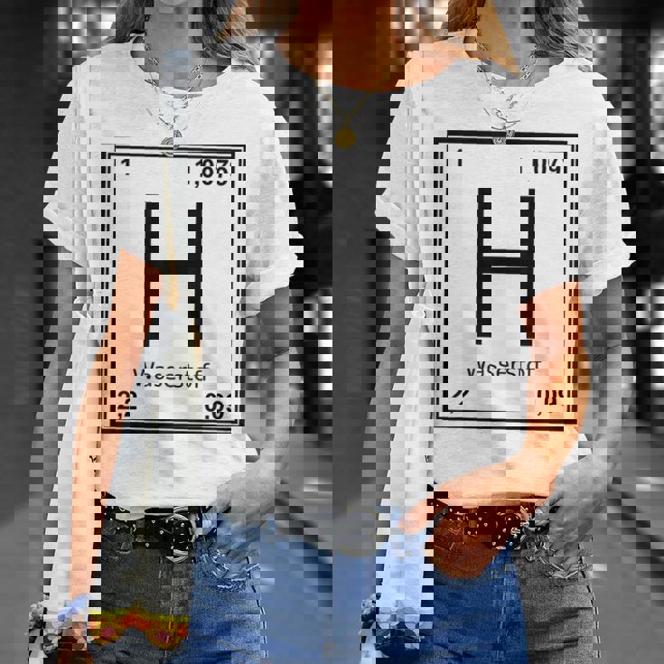 水素シンボルコスチューム。 Tシャツ 彼女への贈り物