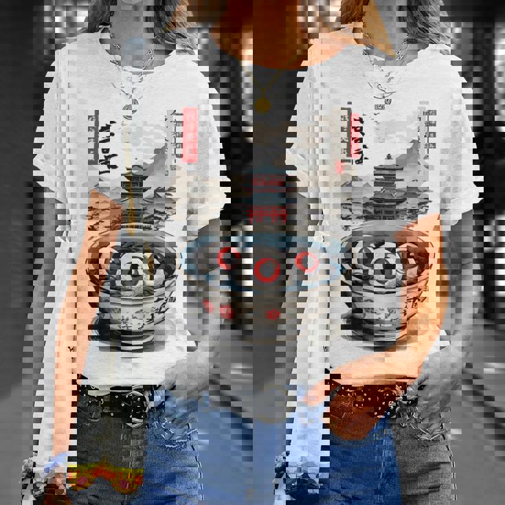 浮世絵ジャパン オカルトホラー ハロウィン 妖怪ラーメン エステ Tシャツ 彼女への贈り物