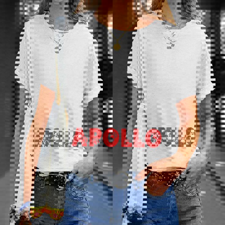 犬の名前 アポロ All In Need Is Coffee My Dog Named Apollo 長袖tシャツ Tシャツ 彼女への贈り物