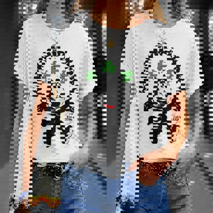 猫フェリックス キティ ゴーラッキー Tシャツ 彼女への贈り物