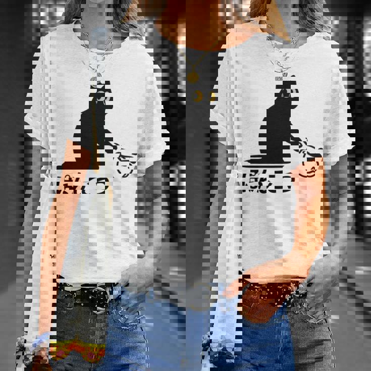 おもしろ 猫好き 猫飼い 猫 ネコ ねこ 黒猫 くろねこ好き 面白い サプライズ ギフト にゃんこ かわいい 長袖tシャツ Tシャツ 彼女への贈り物