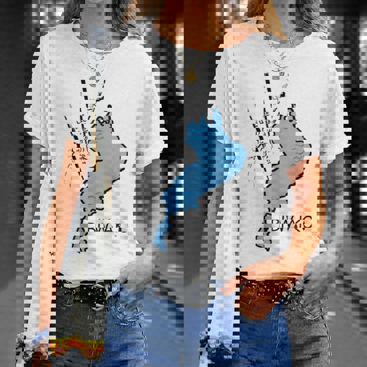 琵琶湖を止めようか大胆な日本のユーモア Tシャツ 彼女への贈り物