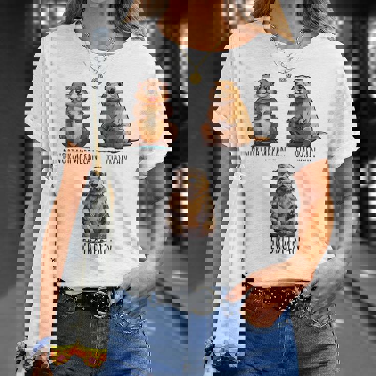 異なるタイプのビーバーズ品種コレクション、かわいいビーバーが大好き。 長袖tシャツ Tシャツ 彼女への贈り物