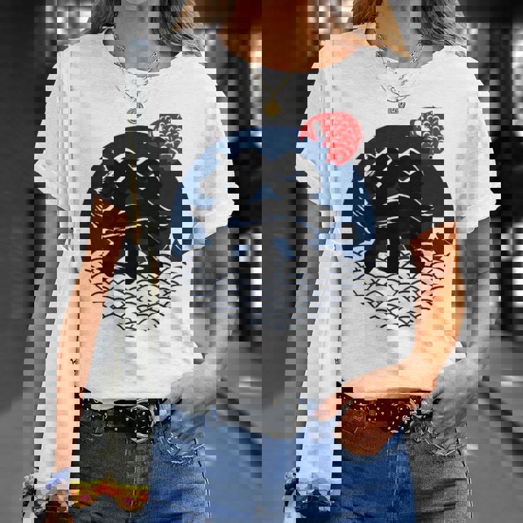 祭 まつり お祭り 海 富士山 鯛 夏祭り 秋祭り 花火大会 納涼まつり カジュアル はっぴのようなおもしろワッショイ Tシャツ 彼女への贈り物