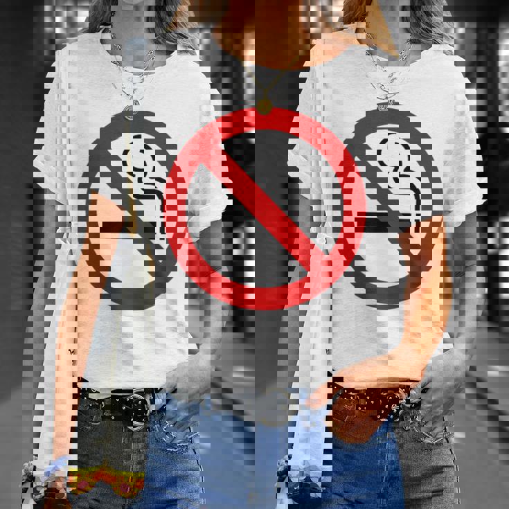 禁煙シンボル ノベルティ 禁煙サイン Tシャツ 彼女への贈り物