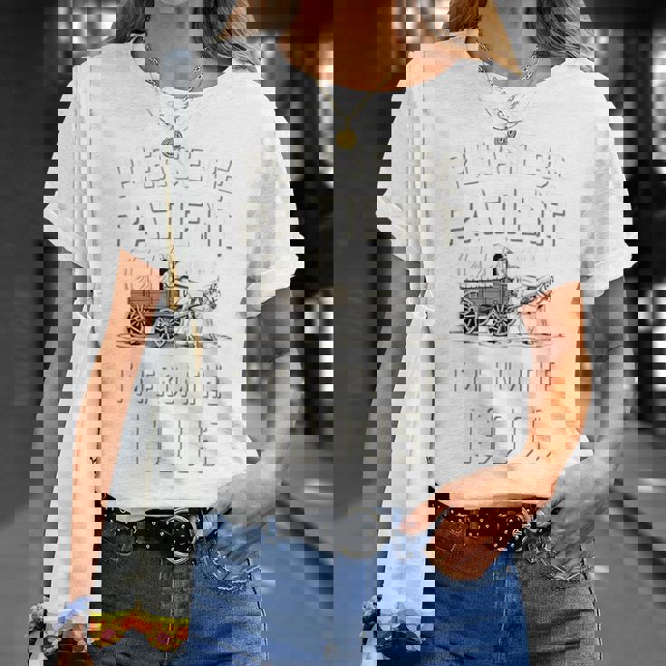 私は1900年代から面白いレトロから我慢してください 長袖tシャツ Tシャツ 彼女への贈り物