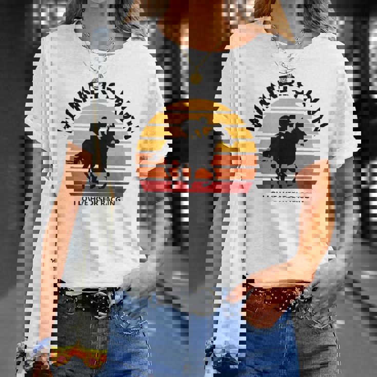 競馬ファンや馬好きの方にお勧め 勝者の走り オシャレな競馬イラスト Tシャツ 彼女への贈り物