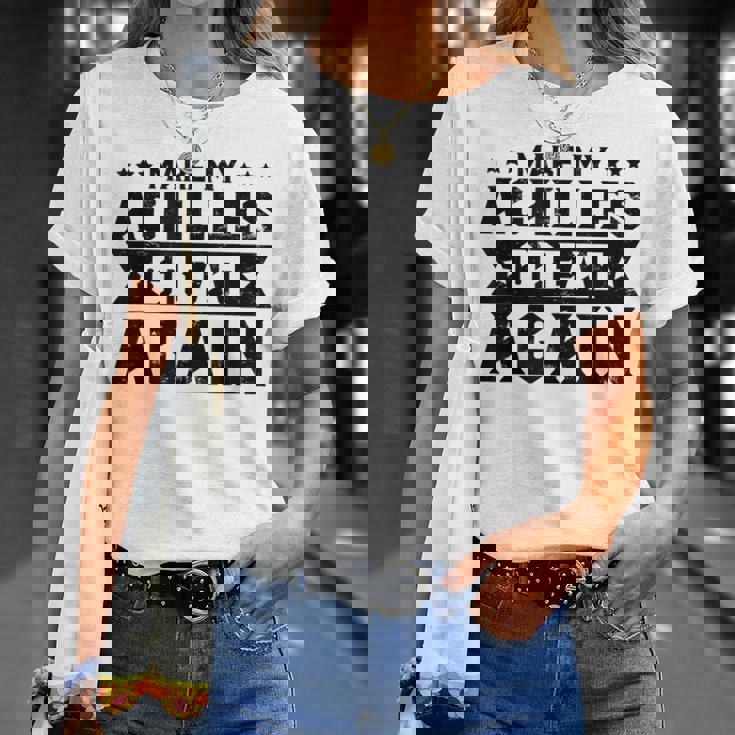 素晴らしいアキレス腱膝アパレル Tシャツ 彼女への贈り物