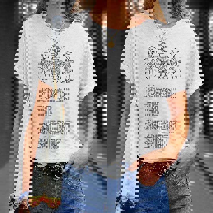 縄文・古来の精神。Tomodachi 土偶 遮光器土偶 ハート形土偶 仮面の女神 宇宙人 はにわ シュール シンプル Tシャツ 彼女への贈り物