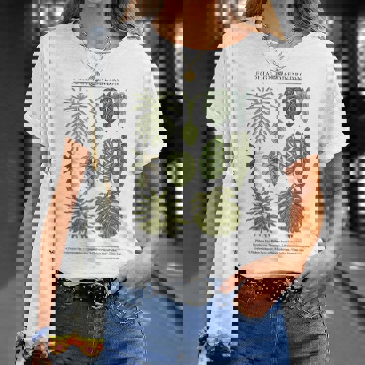 葉 フィロデンドロン サトイモ 植物 恋人 ギフト アンスリウム Tシャツ 彼女への贈り物