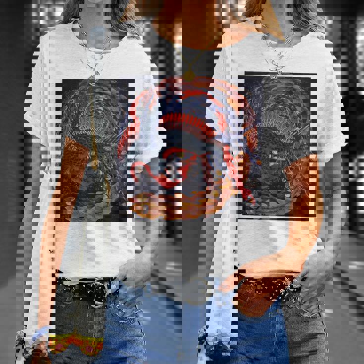 葛飾北斎作 鳳凰 長袖tシャツ Tシャツ 彼女への贈り物