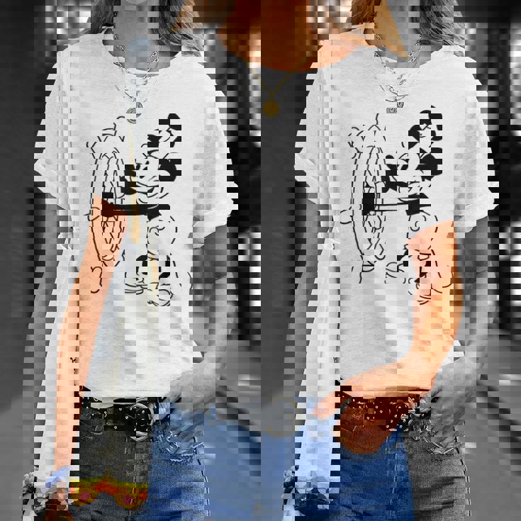 蒸気船ウィリー・ミッキー Tシャツ 彼女への贈り物
