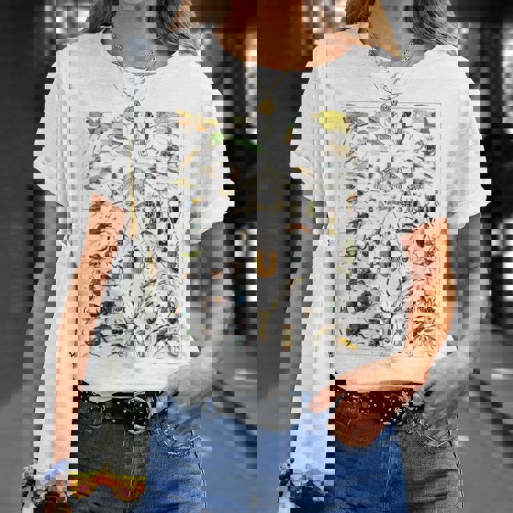 虫 昆虫 虫虫型 昆虫学プリント 虫プリント Tシャツ 彼女への贈り物