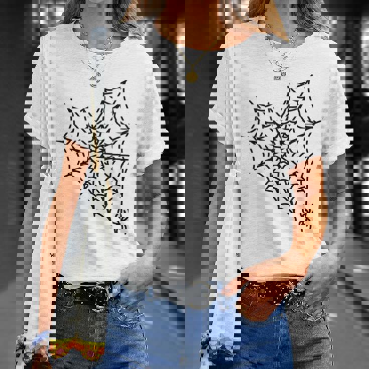 蜘蛛の巣 ハート かわいい ハロウィン ゴス Tシャツ 彼女への贈り物