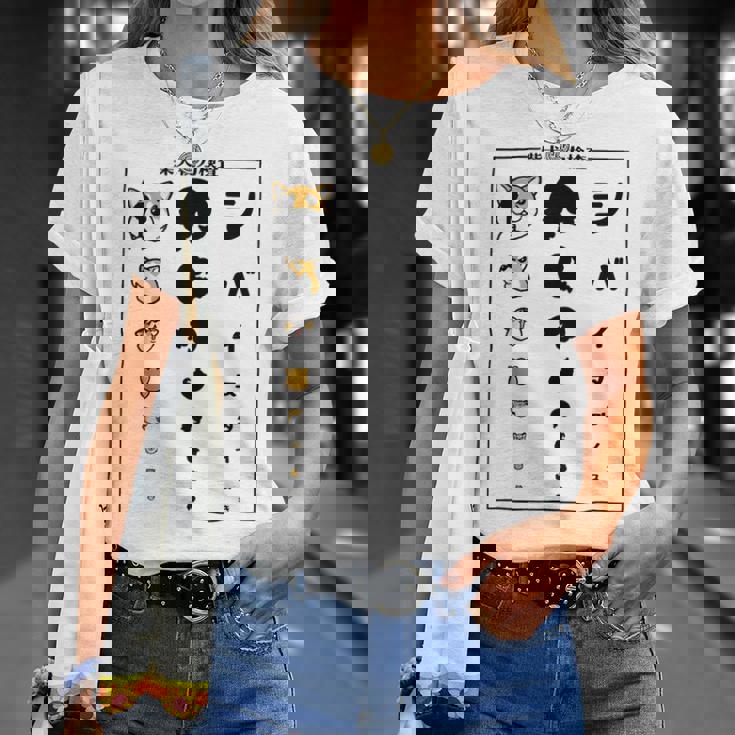 視力検査 柴犬がすき 柴犬好き 愛犬家 犬が好き 犬の飼い主 柴犬の飼い主 犬好き 柴犬 Tシャツ 彼女への贈り物