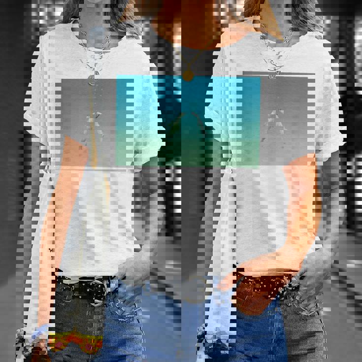 詩とメルヘン 葉祥明 ジェイクと海のなかまたち P27 Tシャツ 彼女への贈り物