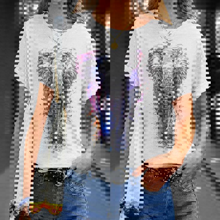 象 抽象画 モチーフ 動物 恋人 アート 象 Tシャツ 彼女への贈り物