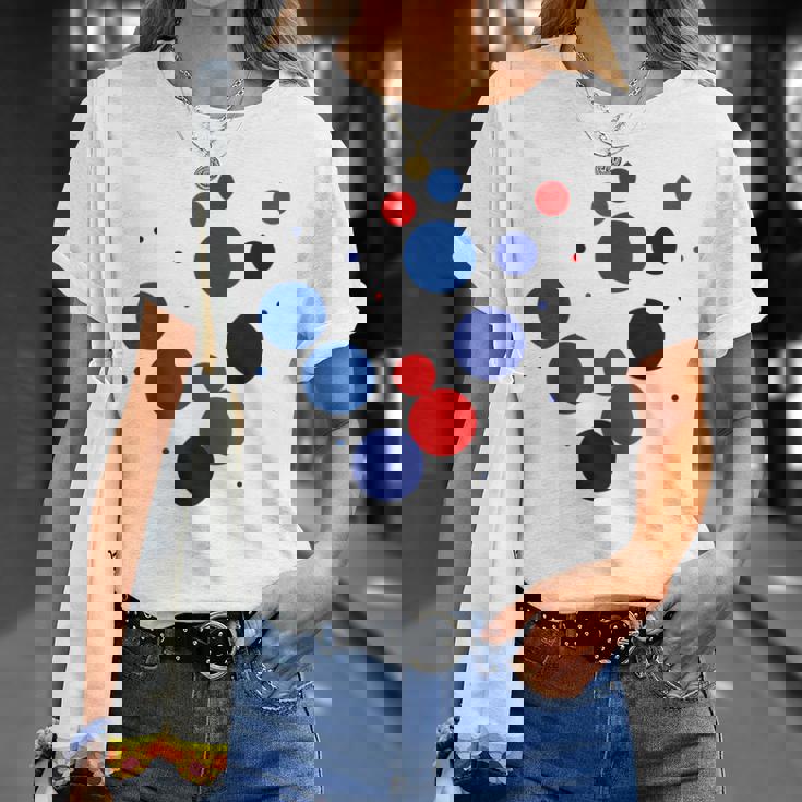 赤 青 ドット イベント 家族 お揃い Tシャツ 彼女への贈り物