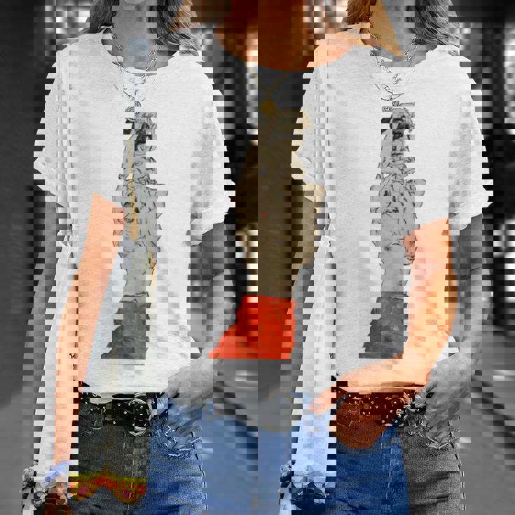 赤いふんどしの立っている男性 エゴン・シーレ作 1914 長袖tシャツ Tシャツ 彼女への贈り物