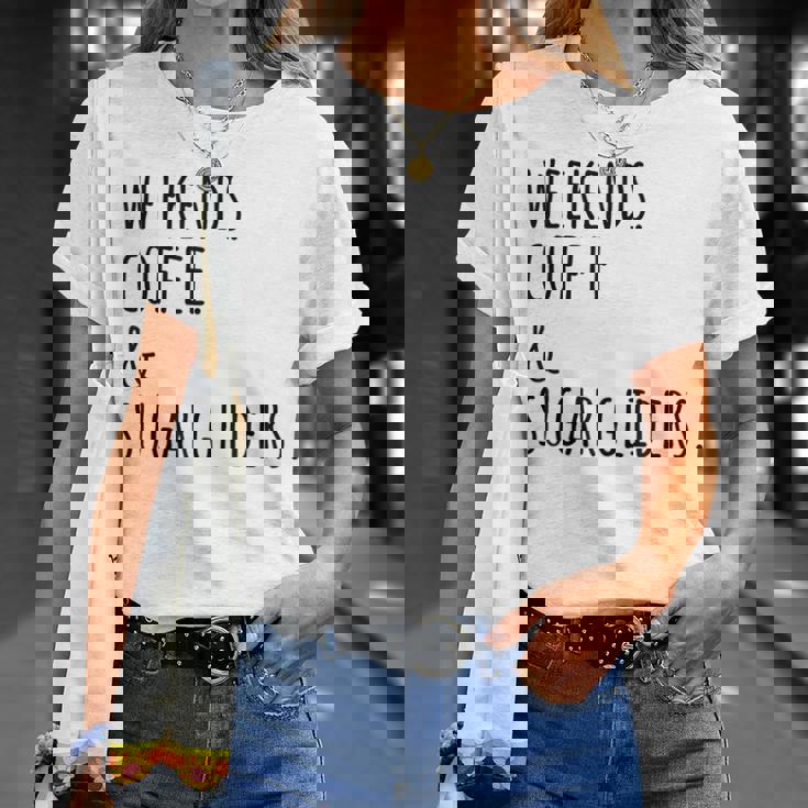 週末コーヒーフクロモモンガペット Tシャツ 彼女への贈り物