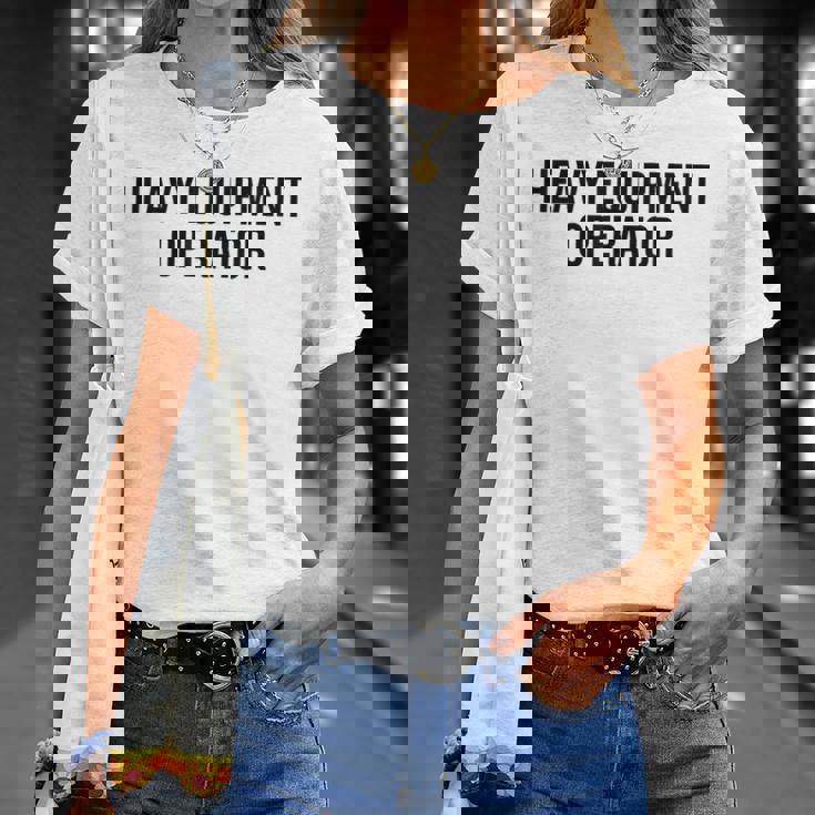 重機オペレーター キャリア 新 プロフェッショナル モダン Tシャツ 彼女への贈り物