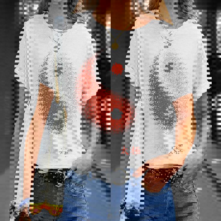 陰陽太極拳アート、背中にプリント Tシャツ 彼女への贈り物