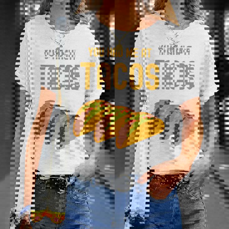 面白いタコス You Had Me At Tacos かわいい 愛らしいタコス フード Tシャツ 彼女への贈り物