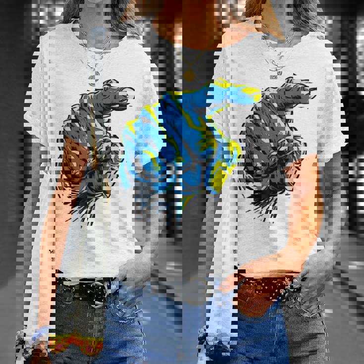 面白い手のデザイン Tシャツ 彼女への贈り物