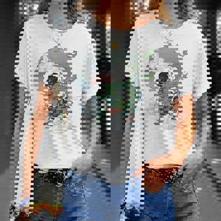 風神 日本の神 神話 守り神 Tシャツ 彼女への贈り物