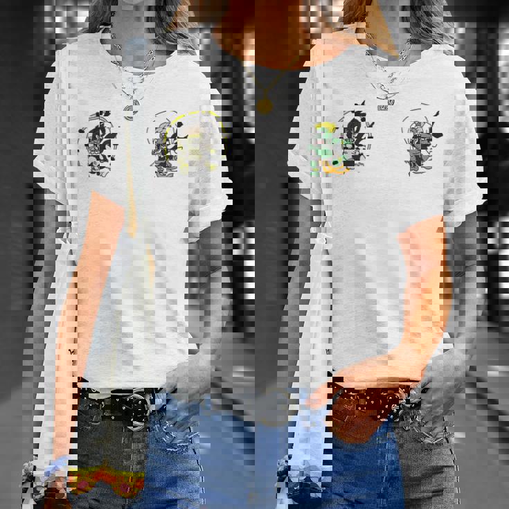 風神雷神 デフォルメ神キャラ ポップアートファッションデザイン 和風 Tシャツ 彼女への贈り物