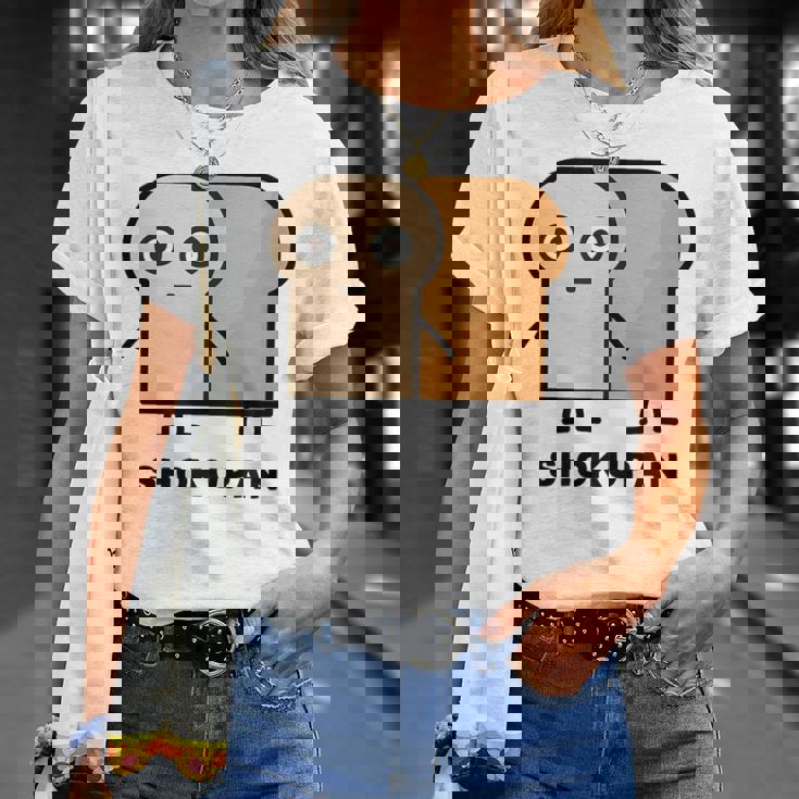 食パン 顔 イラスト かわいい おもしろ 面白い 簡単 シンプル ゆるい 食パン好き Tシャツ 彼女への贈り物