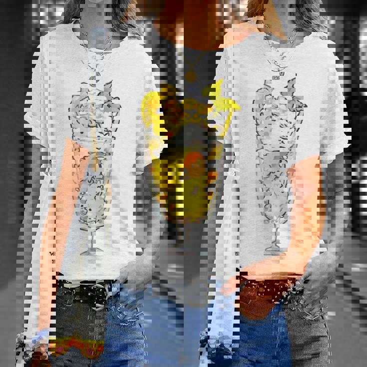 鳥パフェイエロー オカメインコ ラブバード バギー Tシャツ 彼女への贈り物