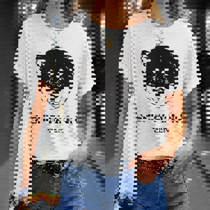 黒柴ちびちゃん かわいい柴犬 Tシャツ 彼女への贈り物