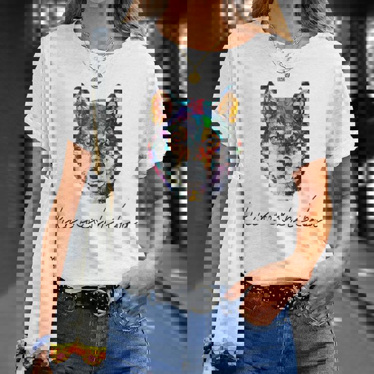 黒柴のグラフィックデザイン Tシャツ 彼女への贈り物