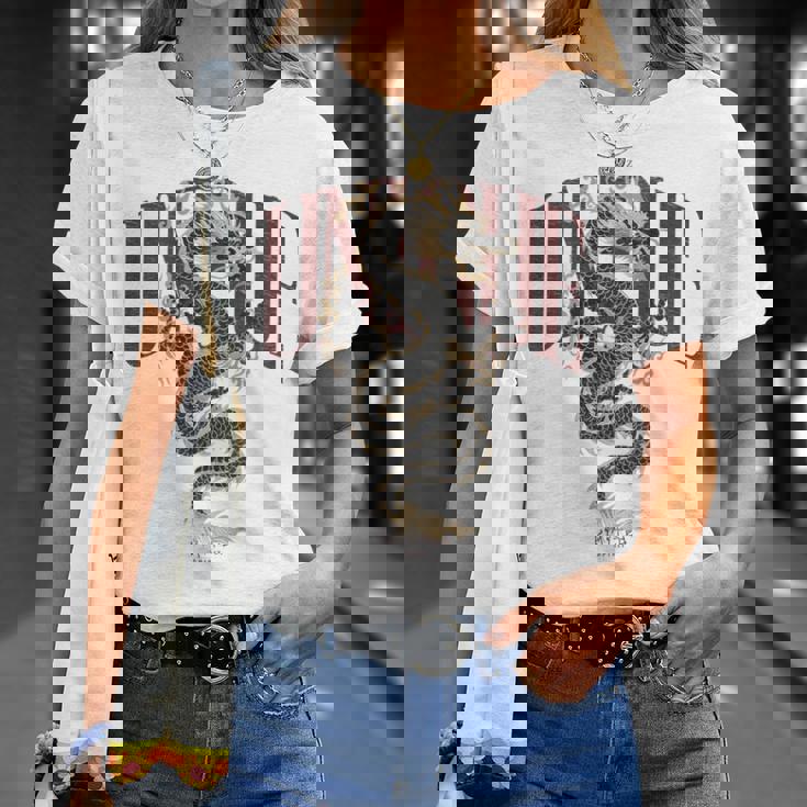 龍 美的 ヒップホップ Y2k Hip Hop 服 レトロ ヴィンテージ ストリートウェア ファッション 女性 男性 竜 Tシャツ 彼女への贈り物