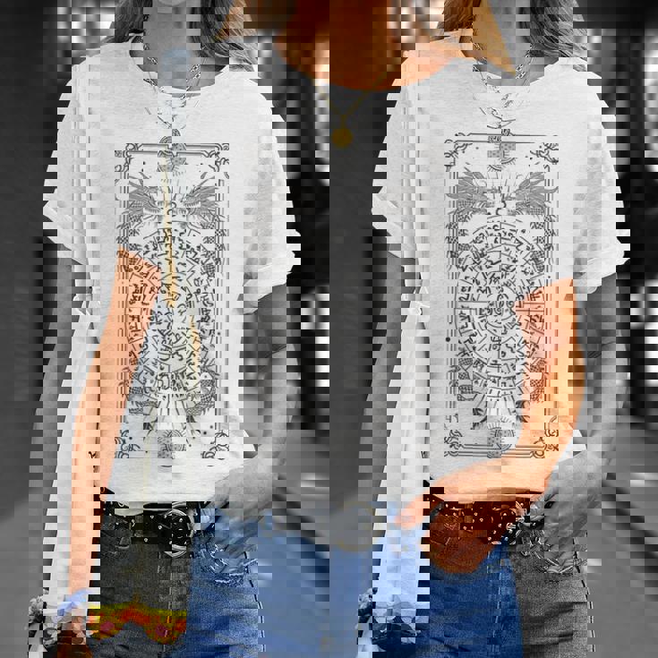 龍体文字フトマニ図 タロット 幸運 Tシャツ 彼女への贈り物