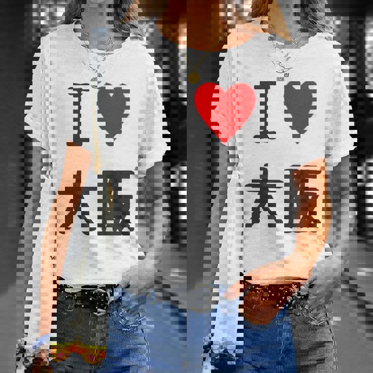 （バックプリント・背中側）アイラブ・大阪（I Love ハート）【47都道府県】ジモtティ お土産 面白 Tシャツ 彼女への贈り物