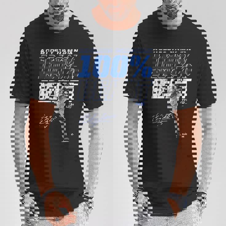 100 Beast Aroldis Chapman Texas Mlbpa Tシャツ 面白い贈り物