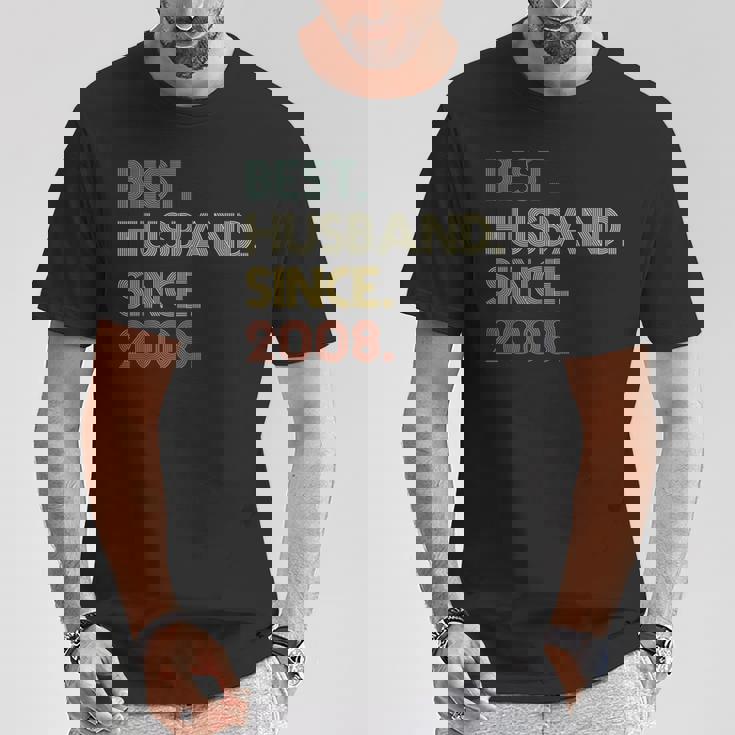 12Th Wedding Anniversary Husbandince 2008 Tシャツ 面白い贈り物