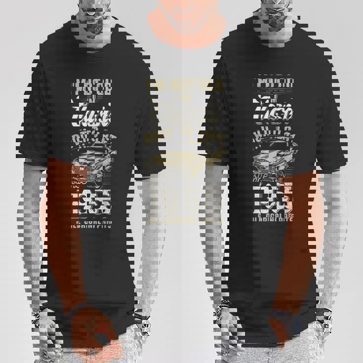 1955年生まれ、70歳の誕生日、クラシックカー Tシャツ 面白い贈り物