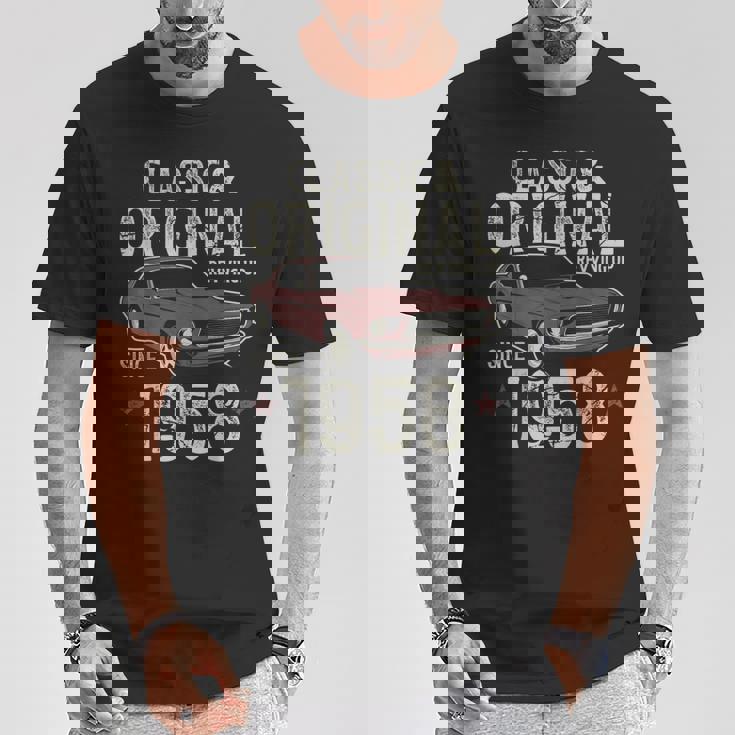 1958年生まれ クラシックカー 67歳の誕生日 Tシャツ 面白い贈り物