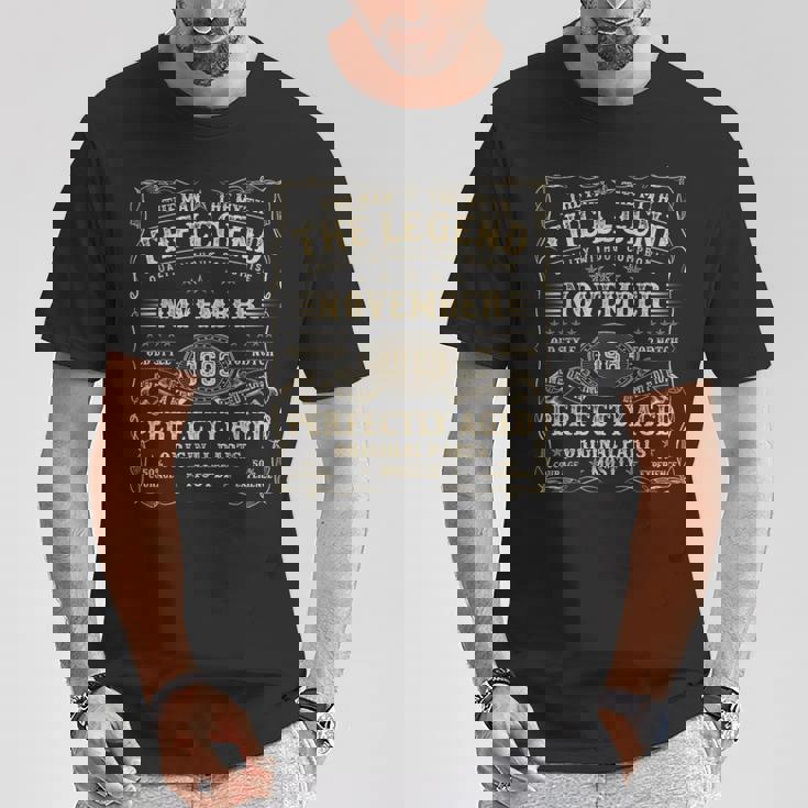 1963年11月 61歳 誕生日プレゼント 男性 61歳の誕生日 Tシャツ 面白い贈り物