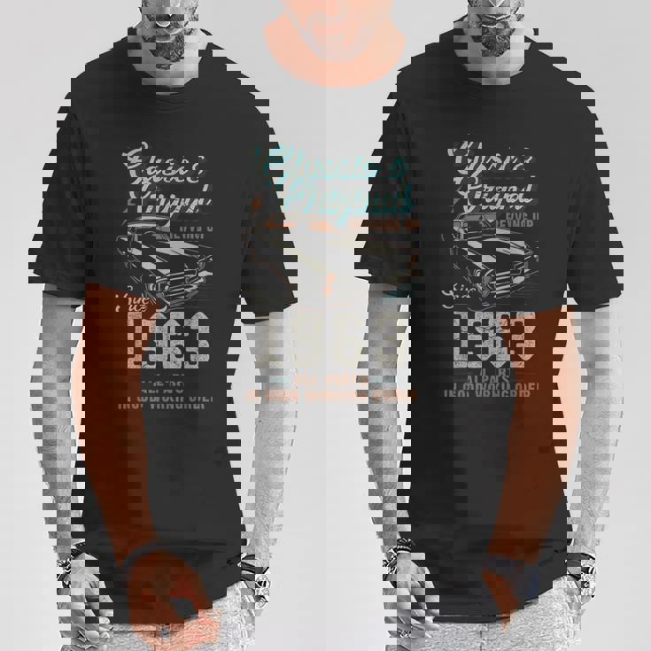 1963年生まれ ヴィンテージカー 62歳の誕生日 Tシャツ 面白い贈り物