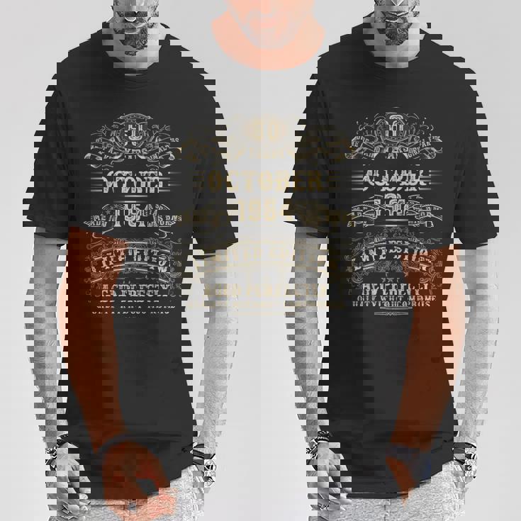 1964年10月 60歳 誕生日プレゼント 男性用 60歳 誕生日 Tシャツ 面白い贈り物