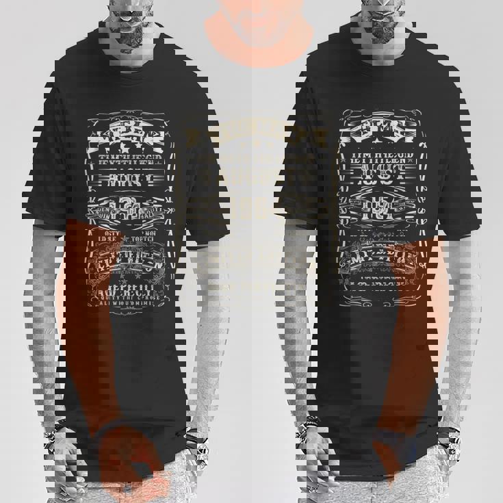 1964年8月 男の伝説 60歳の男性向けギフト Tシャツ 面白い贈り物