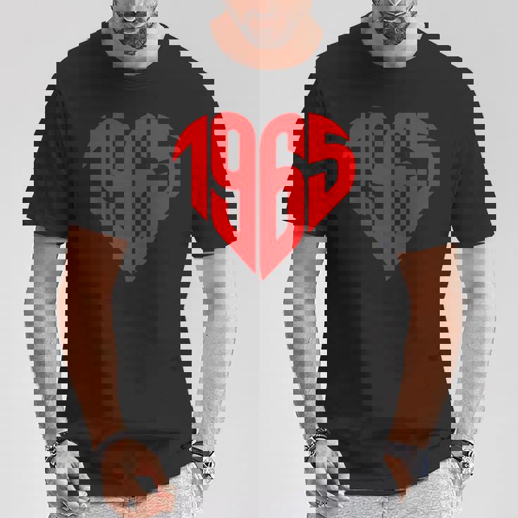 1965 ハート ヴィンテージ 1965年製 ハート型 還暦祝いに最適 Tシャツ 面白い贈り物