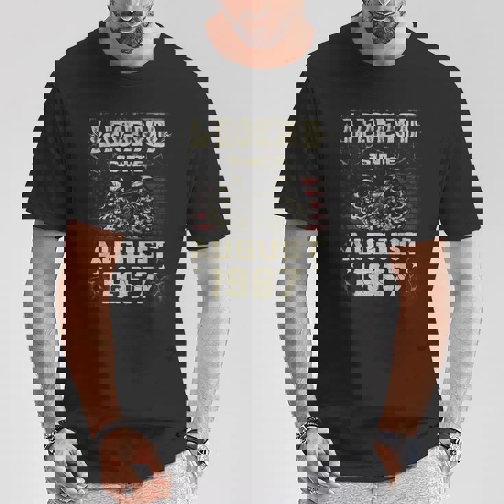 1967年8月より伝説 1967年8月生まれの誕生日 Tシャツ 面白い贈り物