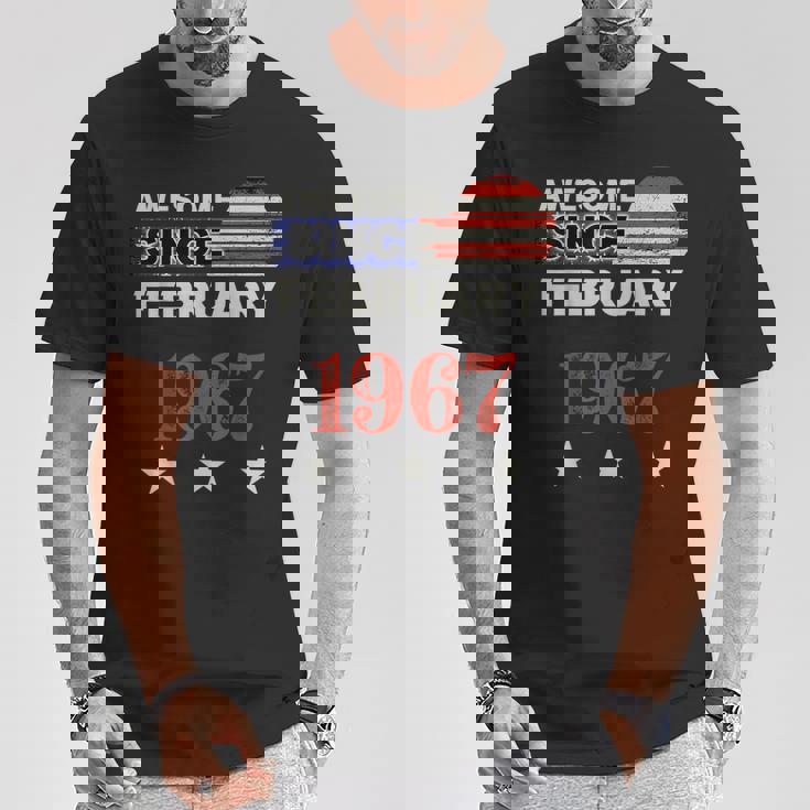 1967年以来素晴らしいヴィンテージアメリカ国旗クラシック1967年2月。 Tシャツ 面白い贈り物
