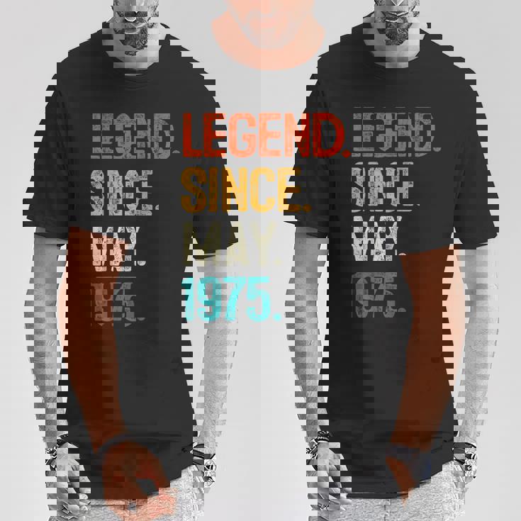 1975年5月からの伝説 50歳の誕生日プレゼント 50歳 Tシャツ 面白い贈り物